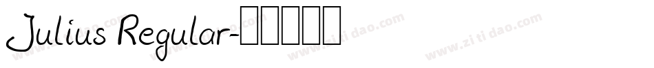 Julius Regular字体转换